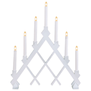 Träljusstake RUT Vit