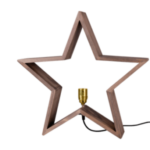 Trästjärna Brunbetsad