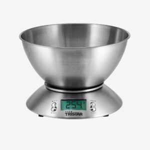 Tristar – Köksvåg Rostfri med skål KW-2436 – Köksvågar – Från Homeroom