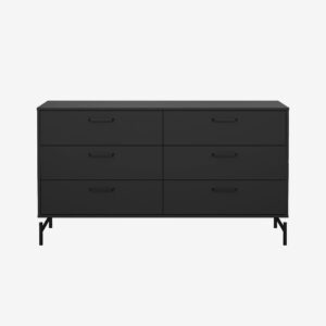 Tvilum – Dana Dubbel byrå 6 lådor – Paket – Svart – Byråar – Från Homeroom