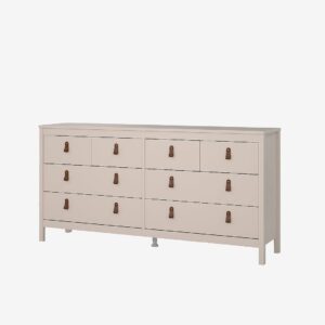 Tvilum – Madrid Dubbel byrå 4+4 lådor – Beige – Byråar – Från Homeroom