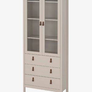 Tvilum – Madrid Kina-skåp 2 dörrar m/glas + 3 lådor – Beige – Skåp – Från Homeroom