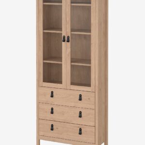 Tvilum – Madrid Kina-skåp 2 dörrar m/glas + 3 lådor – Brun – Skåp – Från Homeroom