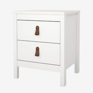 Tvilum – Madrid Nattduksbord 2 lådor – Vit – Sängbord – Från Homeroom
