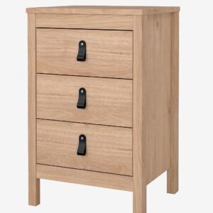 Tvilum – Madrid Nattduksbord 3 lådor – Brun – Sängbord – Från Homeroom