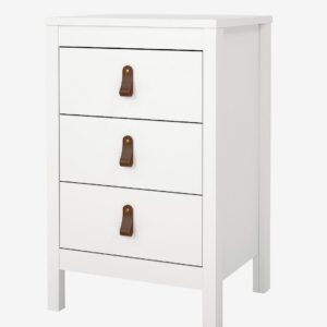 Tvilum – Madrid Nattduksbord 3 lådor – Vit – Sängbord – Från Homeroom