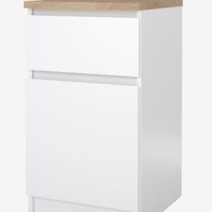 Tvilum – Naia Nattduksbord 1 dörr + 1 låda – Paket – Vit – Sängbord – Från Homeroom