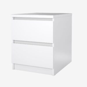 Tvilum – Naia Nattduksbord 2 lådor – Vit – Sängbord – Från Homeroom