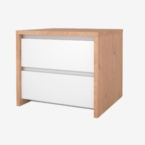 Tvilum – Nattduksbord Next 2 lådor – Brun – Sängbord – Från Homeroom