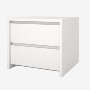 Tvilum – Nattduksbord Next 2 lådor – Vit – Sängbord – Från Homeroom