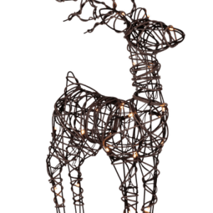 Utomhus dekoration – liten ren Brun