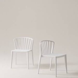 VÄBY utestol 2-pack Vit