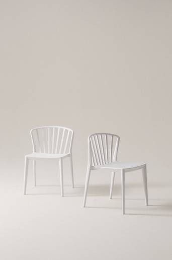 VÄBY utestol 2-pack Vit