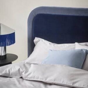 VÅGHOLMEN sänggavel 160 cm Blå/ljusblå