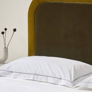 VÅGHOLMEN sänggavel 180 cm Grön/gul