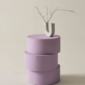 VALAAR sidobord ø 39 cm Lila