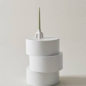 VALAAR sidobord ø 39 cm Vit