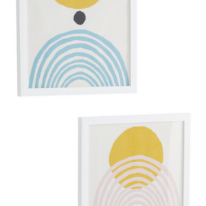 VALCETA 2-pack poster med ram 30×30 cm Multi