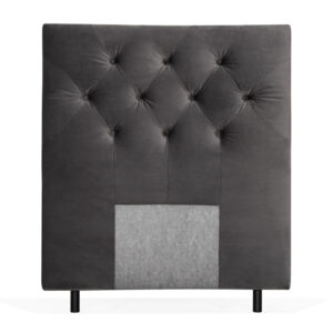 VÄRMDÖ Premium Sänggavel 140 Velvet Mörkgrå