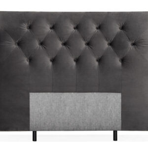 VÄRMDÖ Premium Sänggavel 180 Velvet Mörkgrå