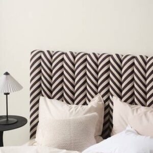 VASSHOLMEN sänggavel 160 cm Svart/randig