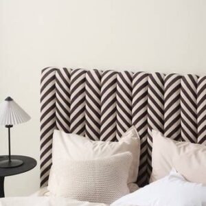 VASSHOLMEN sänggavel 180 cm Svart/randig