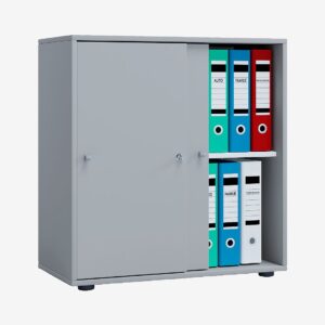 VCM – Kontorsskåp Lona L med skjutdörrar – Grå – Skåp – Från Homeroom