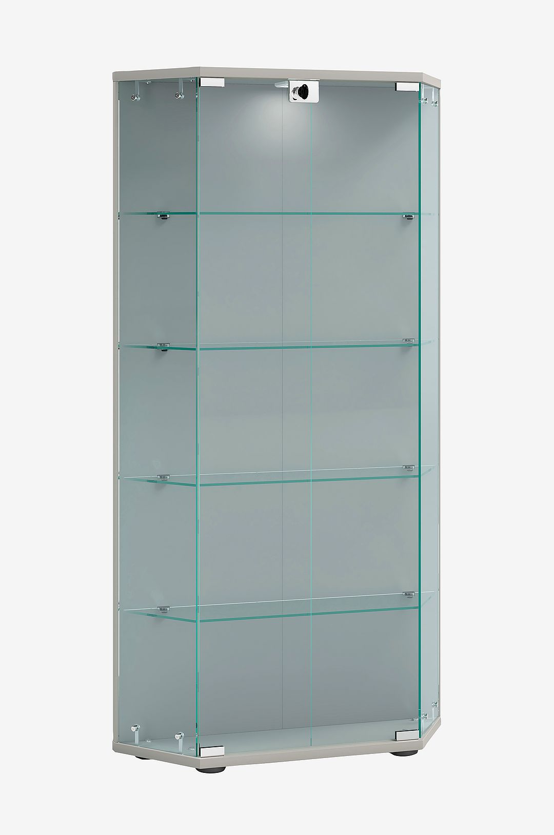 VCM – Vcm Fristående vitrinskåp Cenila L – Silver – Skåp – Från Homeroom