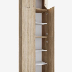 VCM – Vcm Garderob Lona Xxl gångjärnsdörrar – Med tillbehör – Beige – Skåp – Från Homeroom