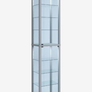 VCM – Vcm Golvstående vitrinskåp Kavisa Xl – Silver – Skåp – Från Homeroom