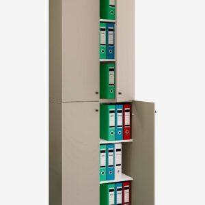 VCM – Vcm Kontorsskåp Lona 2Xl gångjärnsdörrar – Grå – Skåp – Från Homeroom