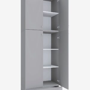 VCM – Vcm Kontorsskåp Lona Xxl gångjärnsdörrar – Med låda – Grå – Skåp – Från Homeroom