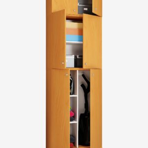 VCM – Vcm Städskåp Lona Xxl gångjärnsdörrar – Med tillbehör & låda – Beige – Skåp – Från Homeroom