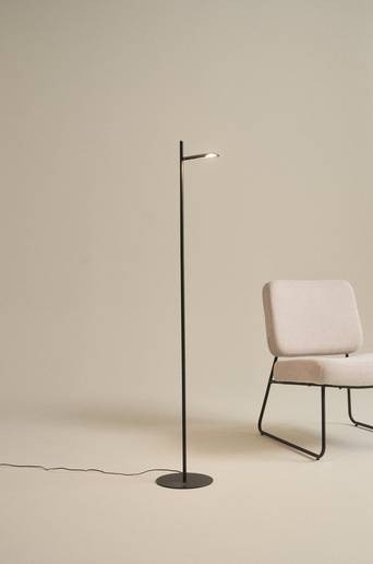 VENETA golvlampa LED Svart