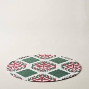 VERY MERRY slätvävd matta ø 110 cm Multi