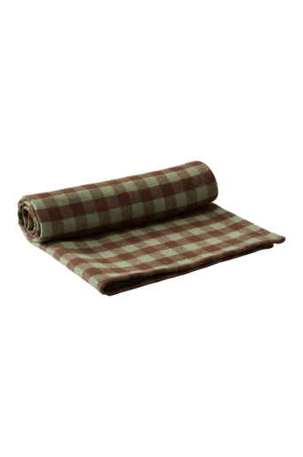 VIDA hundpläd/kattpläd Grön/brun