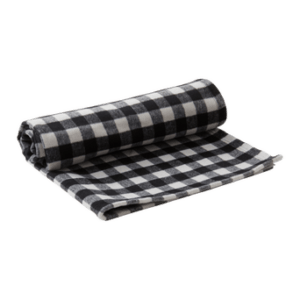 VIDA hundpläd/kattpläd Svart/vit