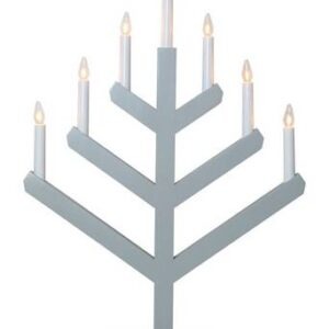 VINGA elljusstake Grå