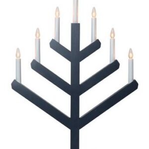 VINGA elljusstake Grafitgrå