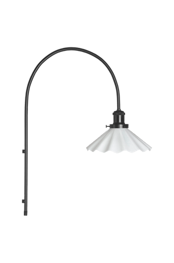 Vägglampa August veckad 25 cm Opal