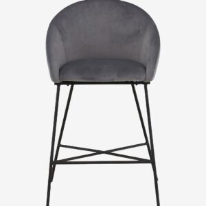 Venture Home – Barstol Velvet – Grå – Barstolar & pallar – Från Homeroom