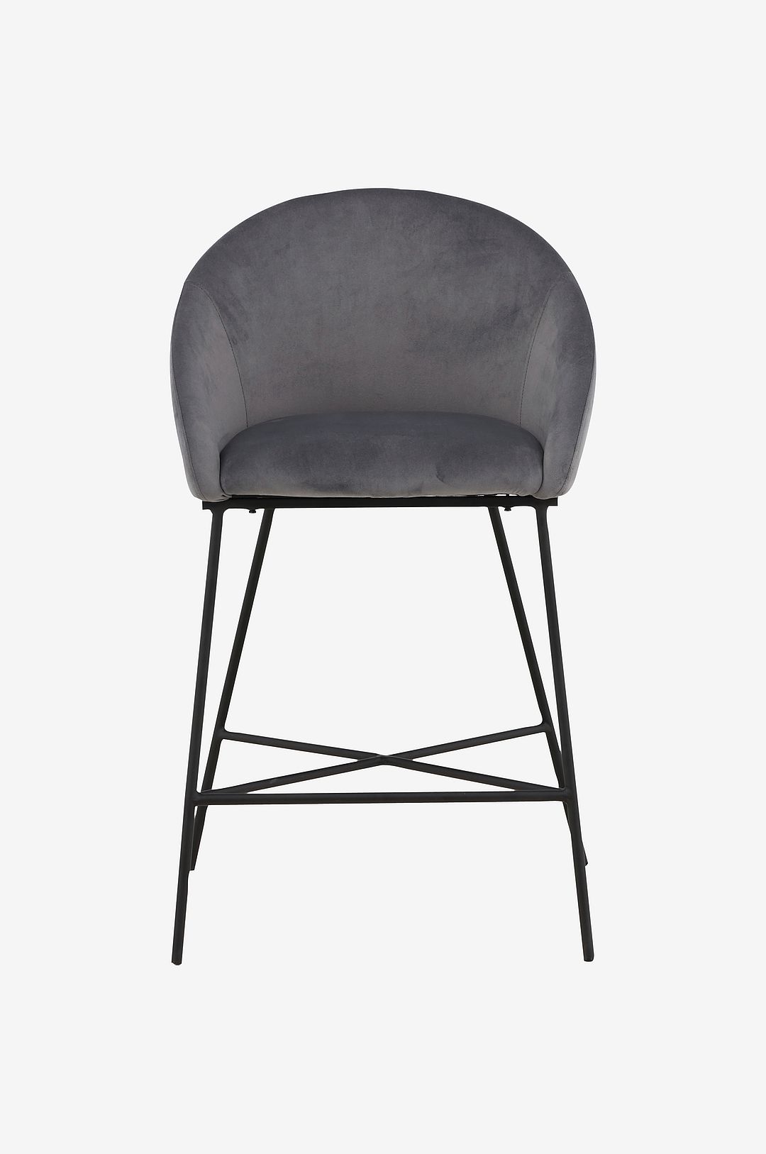 Venture Home – Barstol Velvet – Grå – Barstolar & pallar – Från Homeroom