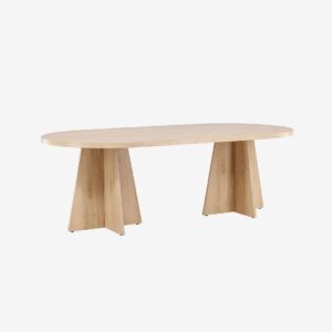 Venture Home – Bootcut Ovalt matbord – Vit – Matbord – Från Homeroom