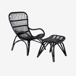 Venture Home – Ella fåtölj – Svart – Utefåtöljer – Från Homeroom