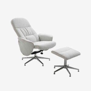 Venture Home – Fåtölj inkl. fotpall Ragnar – Grå – Fåtöljer – Från Homeroom