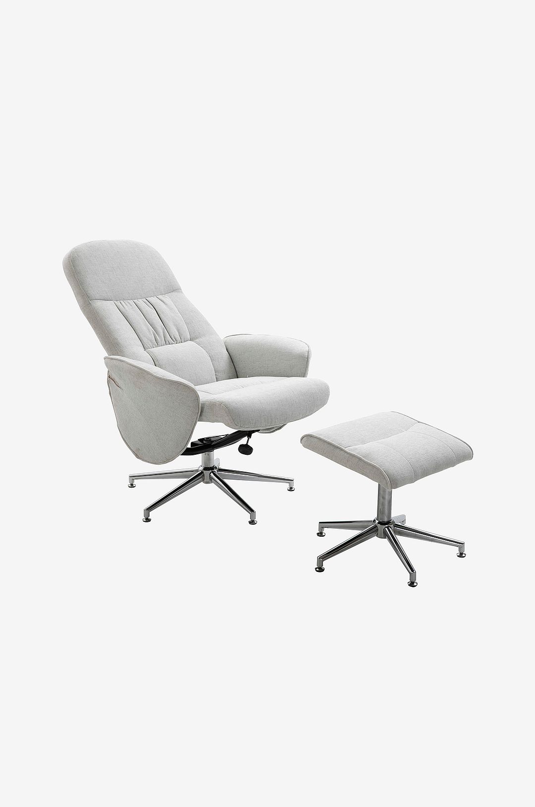 Venture Home – Fåtölj inkl. fotpall Ragnar – Grå – Fåtöljer – Från Homeroom