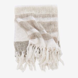 Venture Home – Filt Sandy – Vit – Filtar & plädar – Från Homeroom