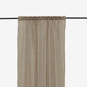 Venture Home – Gardin Elena med kanallängder 2-pack – Brun – Kanallängder – Från Homeroom