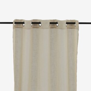 Venture Home – Gardin Kaya med öljett 2-pack – Beige – Kanallängder – Från Homeroom