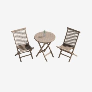 Venture Home – Kenya Matgrupp med stolar Kenya – Vit – Caféset – Från Homeroom